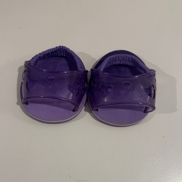 Build-A-Bear Other - Build-A-Bear Workshop Purple Jelly Slide Sandals Plush Shoes Accessories